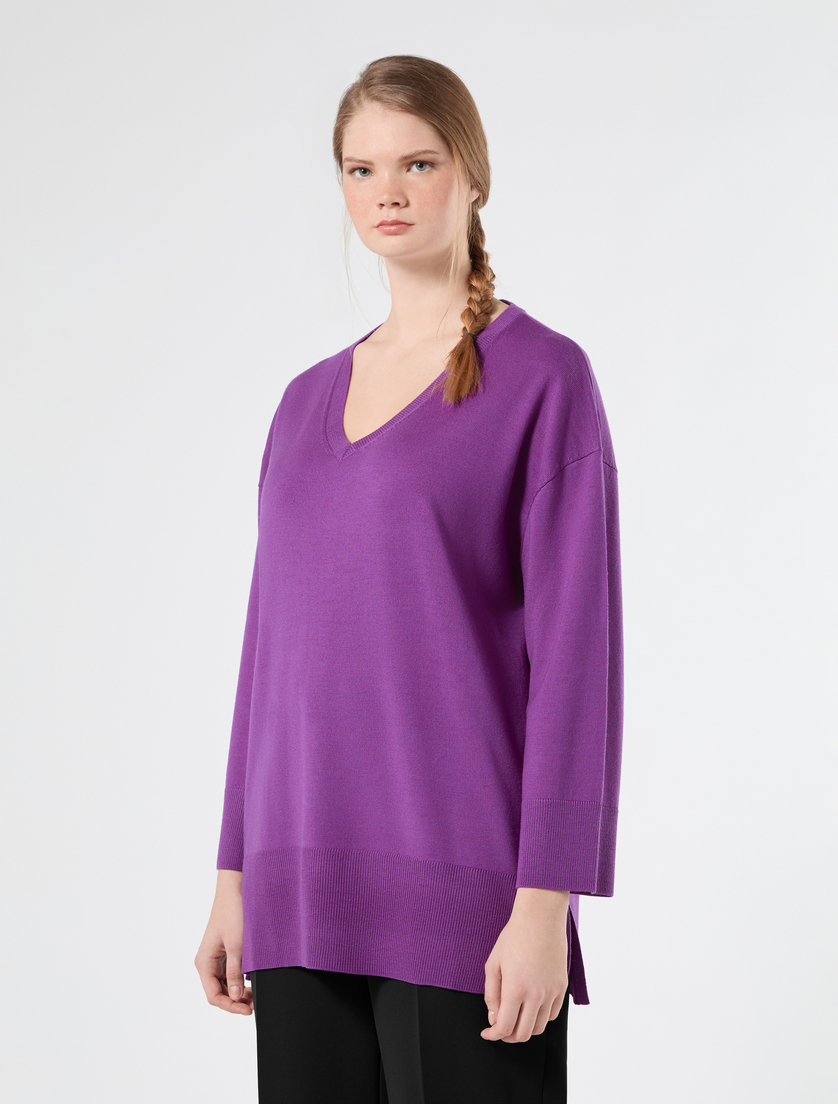 Wollpullover - DUNKEL VIOLETT - Marina Rinaldi - 3