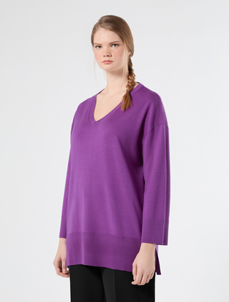 Wollpullover - DUNKEL VIOLETT - Marina Rinaldi - 3