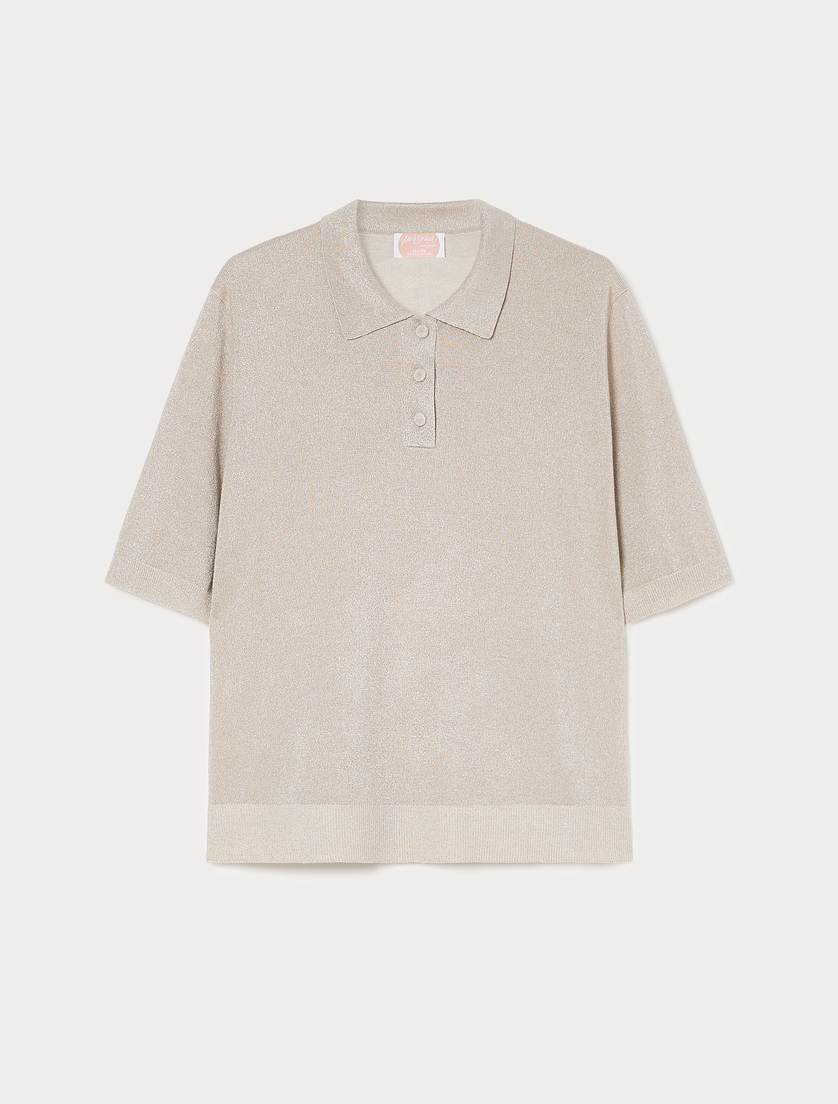 Viscose polo-neck sweater - ICE - Marina Rinaldi