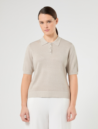 Viscose polo-neck sweater - ICE - Marina Rinaldi - 3