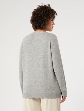 Pullover aus Wolle und Kaschmir - HELLGRAU - Marina Rinaldi - 4