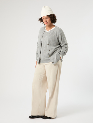 Pullover aus Wolle und Kaschmir - HELLGRAU - Marina Rinaldi - 2