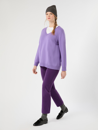 Wool and cashmere sweater - LILAC - Marina Rinaldi - 2