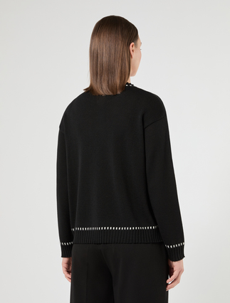 Maglia in misto lana - NERO - Marina Rinaldi - 4