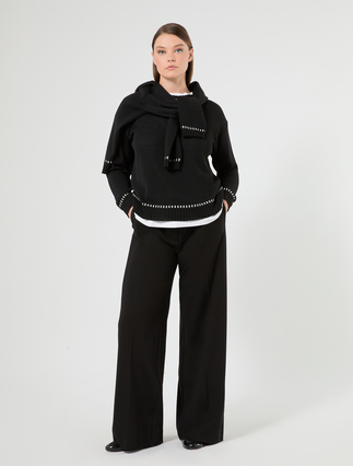 Maglia in misto lana - NERO - Marina Rinaldi - 2
