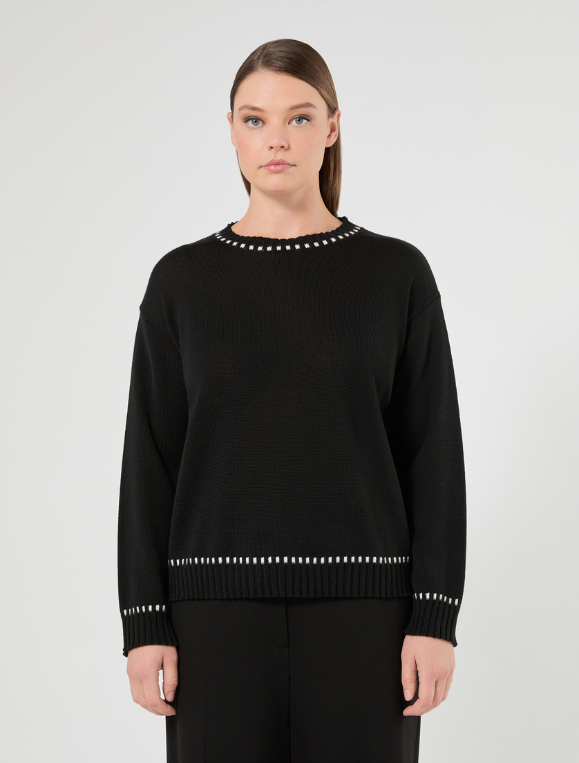 Maglia in misto lana - NERO - Marina Rinaldi - 3