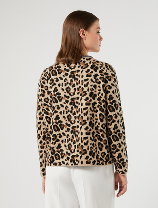 Embroidered jacquard sweater - CAMEL - Marina Rinaldi - 4