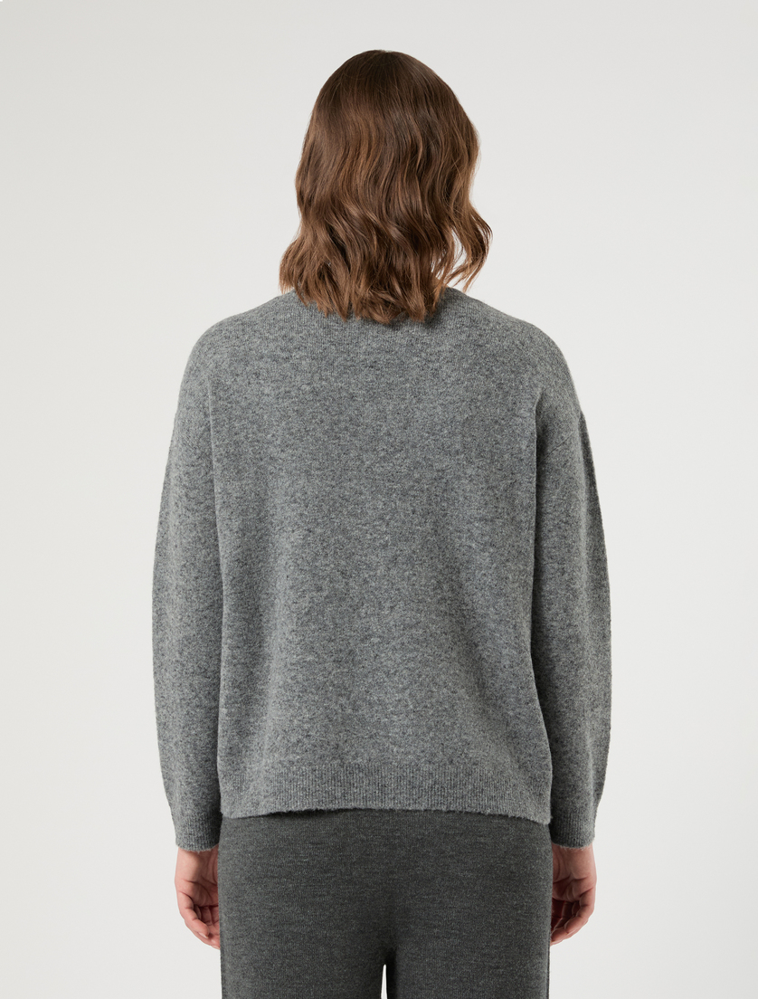Maglia in misto lana e alpaca - GRIGIO MEDIO - Marina Rinaldi - 4