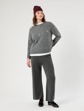 Maglia in misto lana e alpaca - GRIGIO MEDIO - Marina Rinaldi - 2