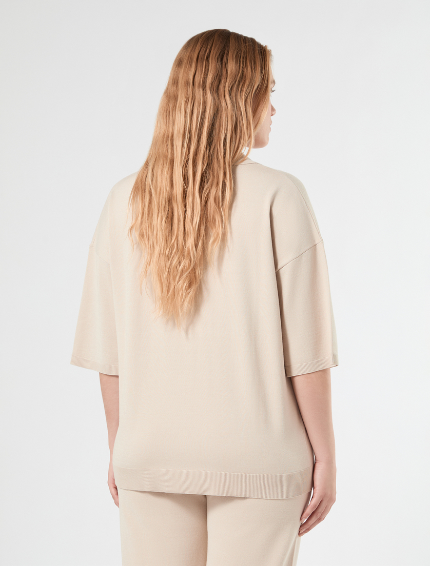 Sweter polo z wiskozy - ALBINO - Marina Rinaldi - 4