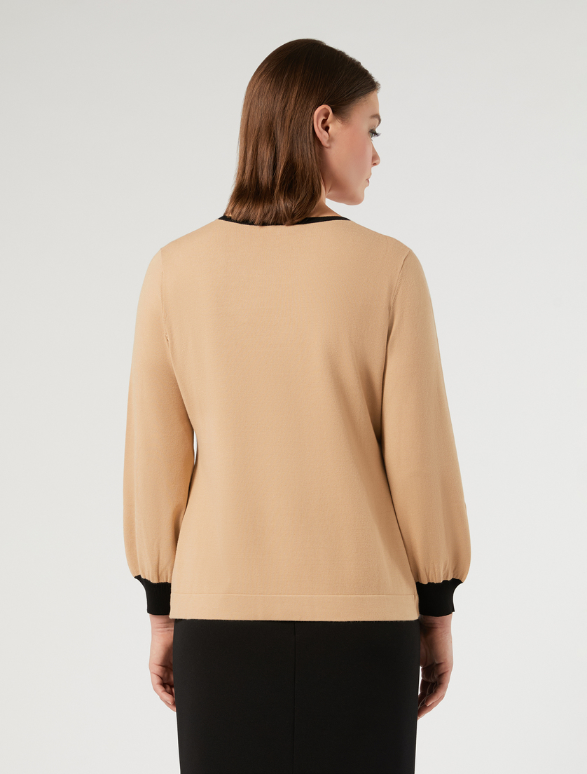 Stretch viscose sweater - CAMEL - Marina Rinaldi - 4
