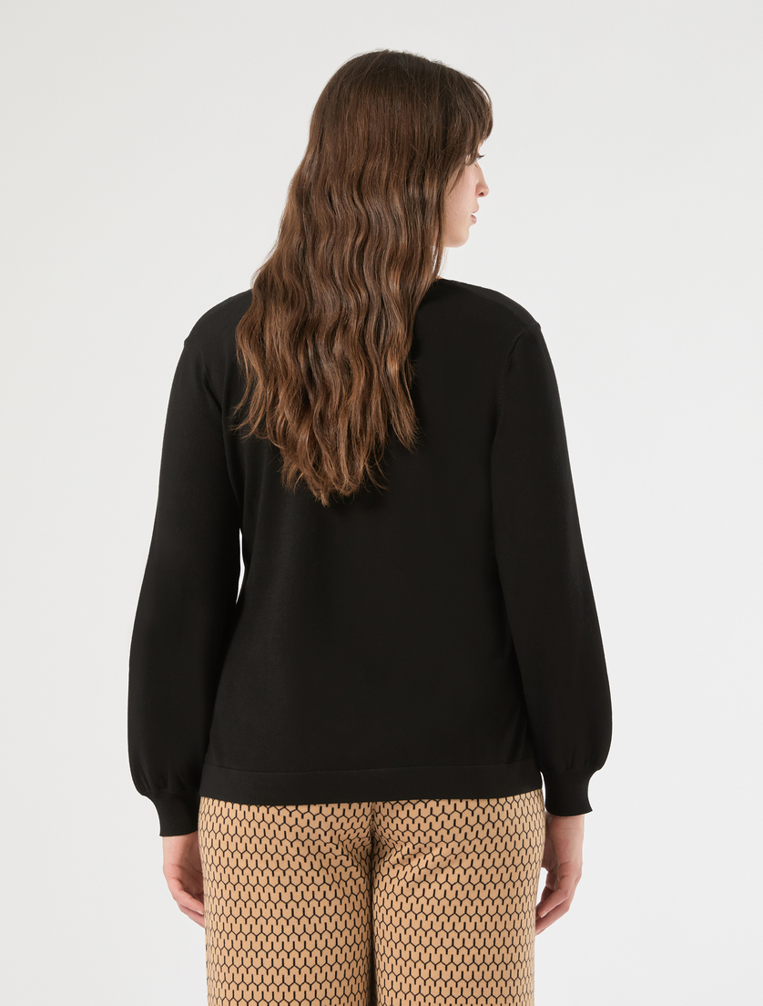 Stretch viscose sweater - BLACK - Marina Rinaldi - 4