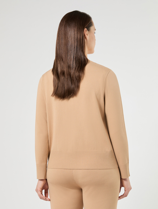 Stretch viscose sweater - CAMEL - Marina Rinaldi - 4
