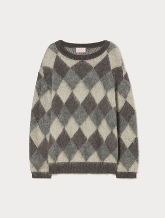 Maglia in misto mohair jacquard - Marina Rinaldi