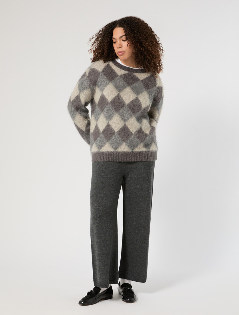 Maglia in misto mohair jacquard - Marina Rinaldi