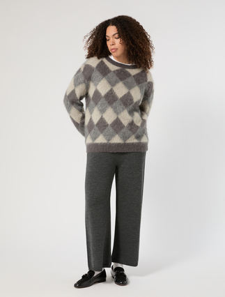 Maglia in misto mohair jacquard - Marina Rinaldi