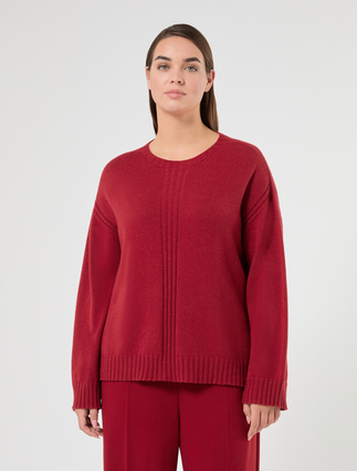 Pull en mélange de cachemire - BORDEAUX - Marina Rinaldi - 3