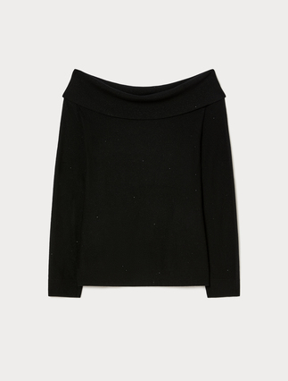Maglia in filato micropaillettes - Marina Rinaldi