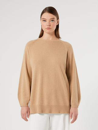 Cashmere-blend sweater - CAMEL - Marina Rinaldi - 3