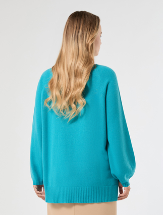 Maglia in misto cachemire - TURCHESE - Marina Rinaldi - 4