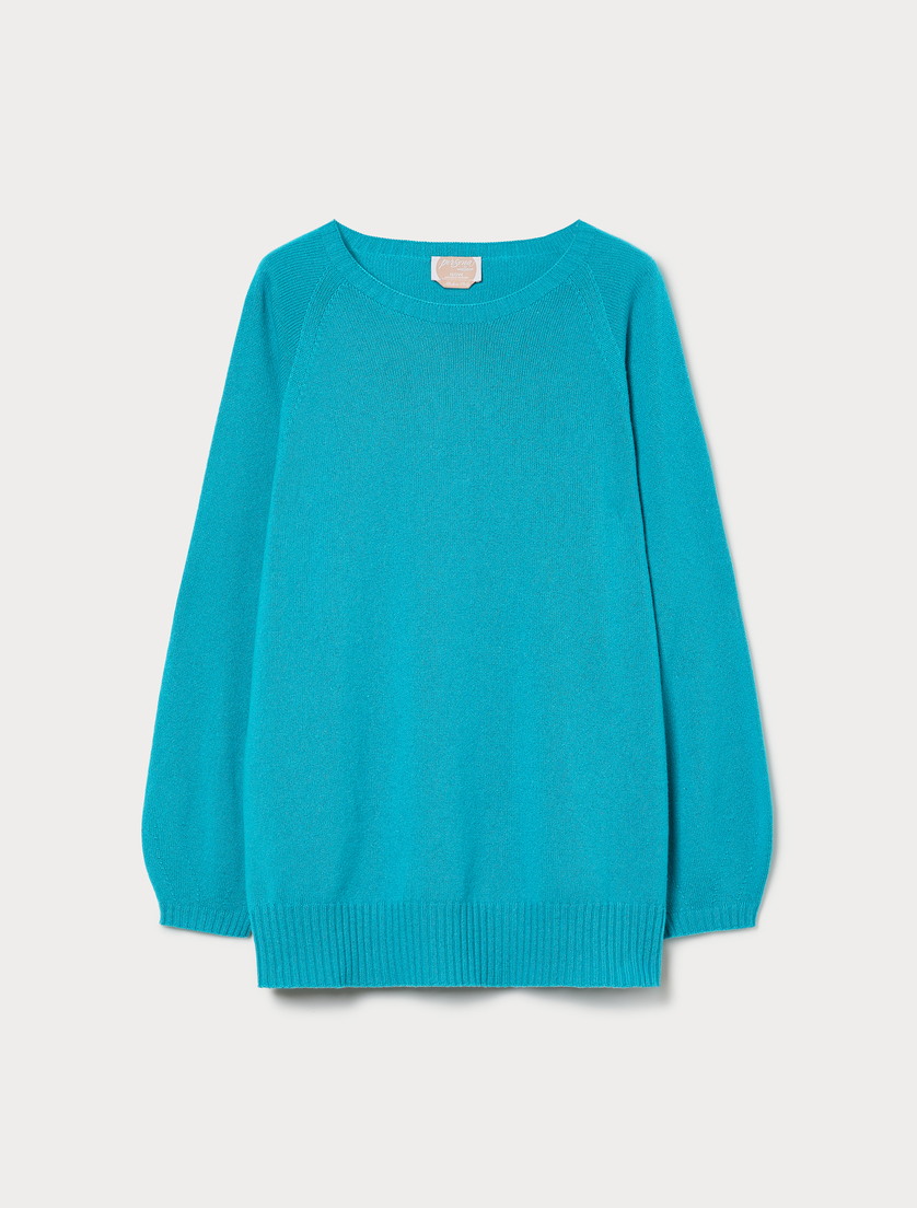 Maglia in misto cachemire - TURCHESE - Marina Rinaldi