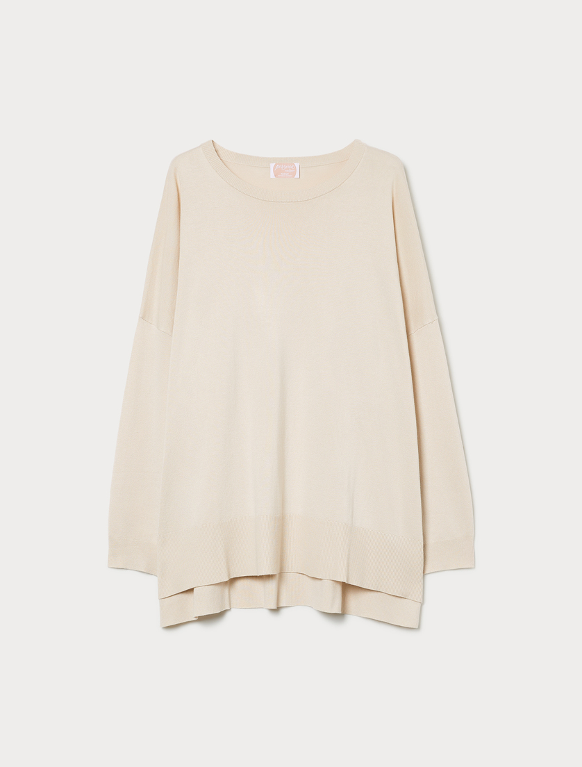 Oversized viscose-blend sweater - ICE - Marina Rinaldi