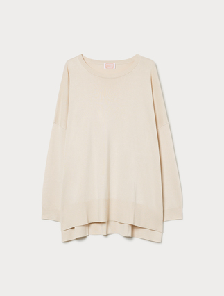 Oversized viscose-blend sweater - ICE - Marina Rinaldi - 1