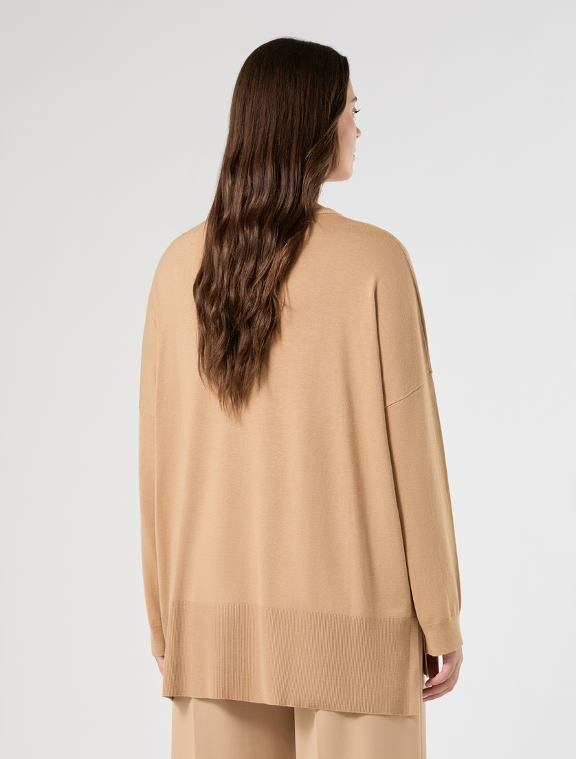 Oversized viscose-blend sweater - CAMEL - Marina Rinaldi - 4