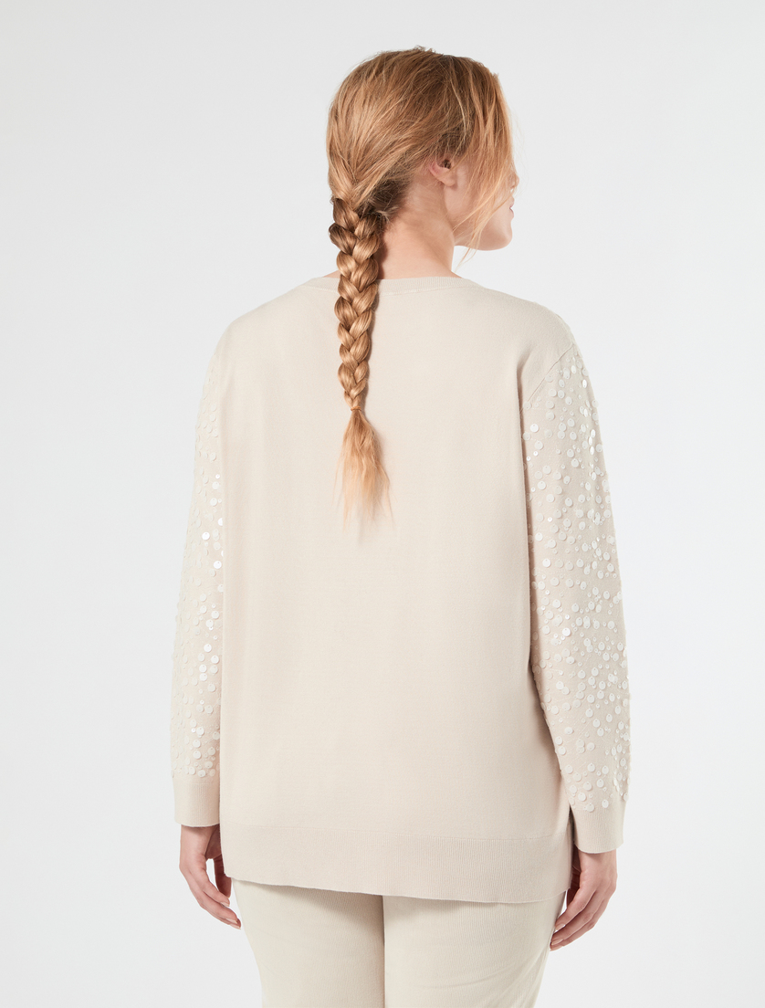 Sequinned viscose sweater - ALBINO - Marina Rinaldi - 4