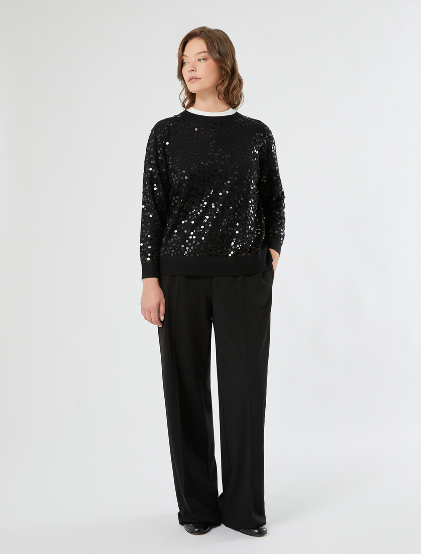 Sequinned viscose sweater - Marina Rinaldi
