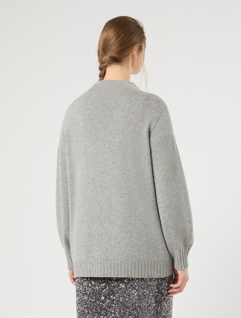 Wool and cashmere sweater - LIGHT GREY - Marina Rinaldi - 4
