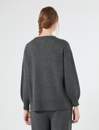 Wool-blend sweater - DARK GREY - Marina Rinaldi - 4
