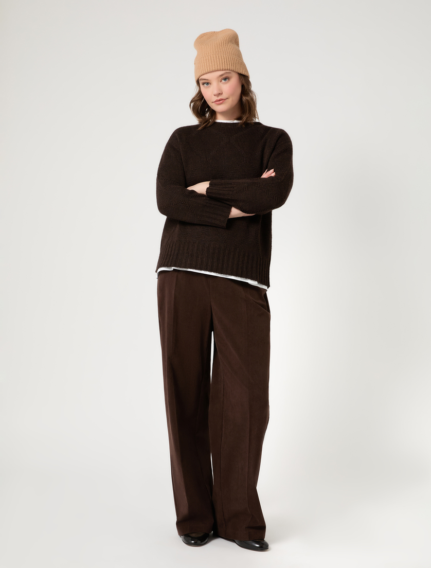 Wool and alpaca sweater - COCOA - Marina Rinaldi - 2