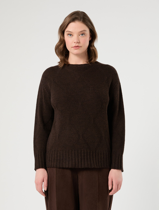 Maglia in lana e alpaca - CACAO
