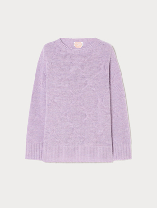 Wool and alpaca sweater - LILAC - Marina Rinaldi - 1