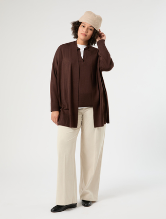 Wool-blend polo sweater - Marina Rinaldi