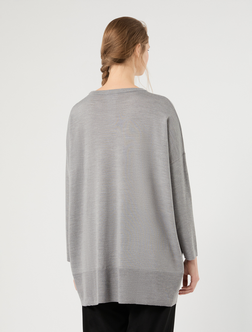 Wool-blend sweater - LIGHT GREY - Marina Rinaldi - 4