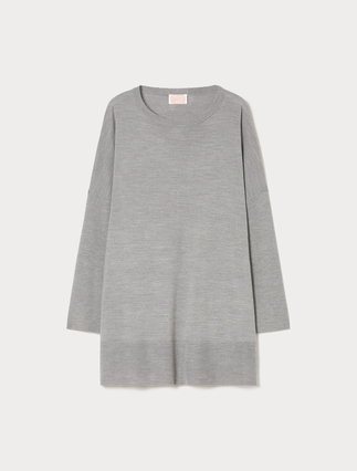 Wool-blend sweater - LIGHT GREY - Marina Rinaldi - 1