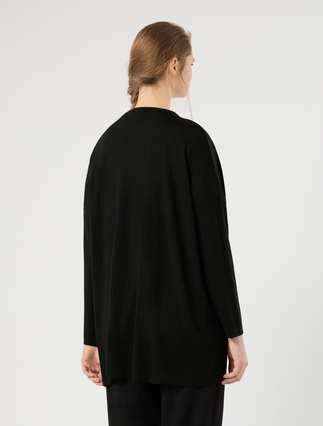 Wool-blend sweater - BLACK - Marina Rinaldi - 4