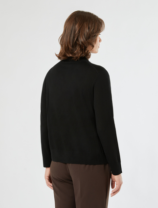 Wool-blend sweater - BLACK - Marina Rinaldi - 4