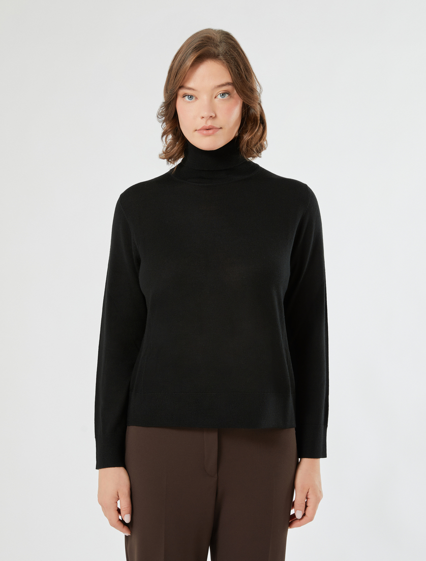 Wool-blend sweater - BLACK - Marina Rinaldi - 3