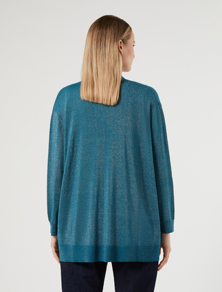 Lurex-adorned viscose cardigan and top - OIL - Marina Rinaldi - 4