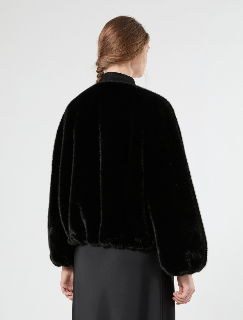 Reversible bomber jacket - BLACK - Marina Rinaldi - 6