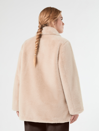 Fluffy-textured heavy jacket - ALBINO - Marina Rinaldi - 4