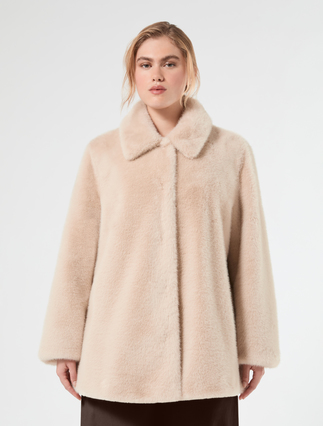 Fluffy-textured heavy jacket - ALBINO