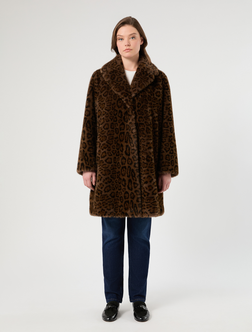 Fluffy-textured coat - COCOA - Marina Rinaldi - 3