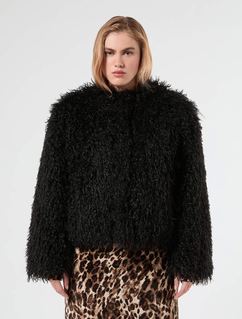 Jersey heavy jacket - BLACK - Marina Rinaldi - 3