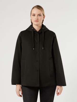 Imbottito in twill antigoccia - NERO