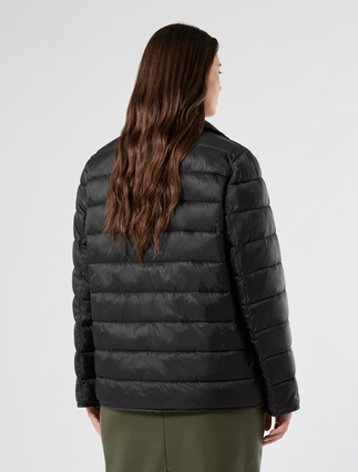 Imbottito in tela di nylon antigoccia - NERO - Marina Rinaldi - 4