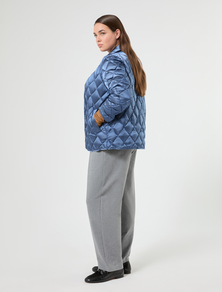 Iridescent nylon canvas padded jacket - Marina Rinaldi